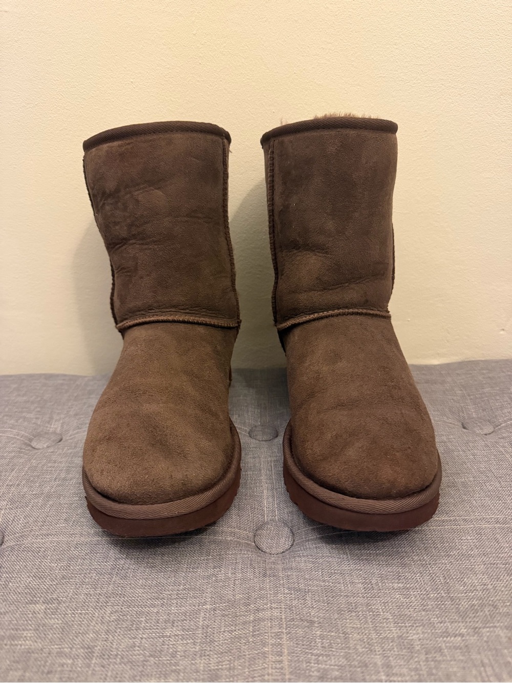 UGG Chocolate Brown Short Suede Boot
